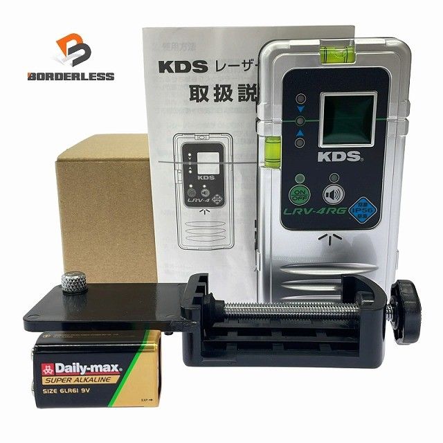 ☆極美品☆ムラテックKDS リアルグリーン用受光器 LRV-4RG レシーバークランプ付 防滴 グリーンレーザー 墨出し126851
