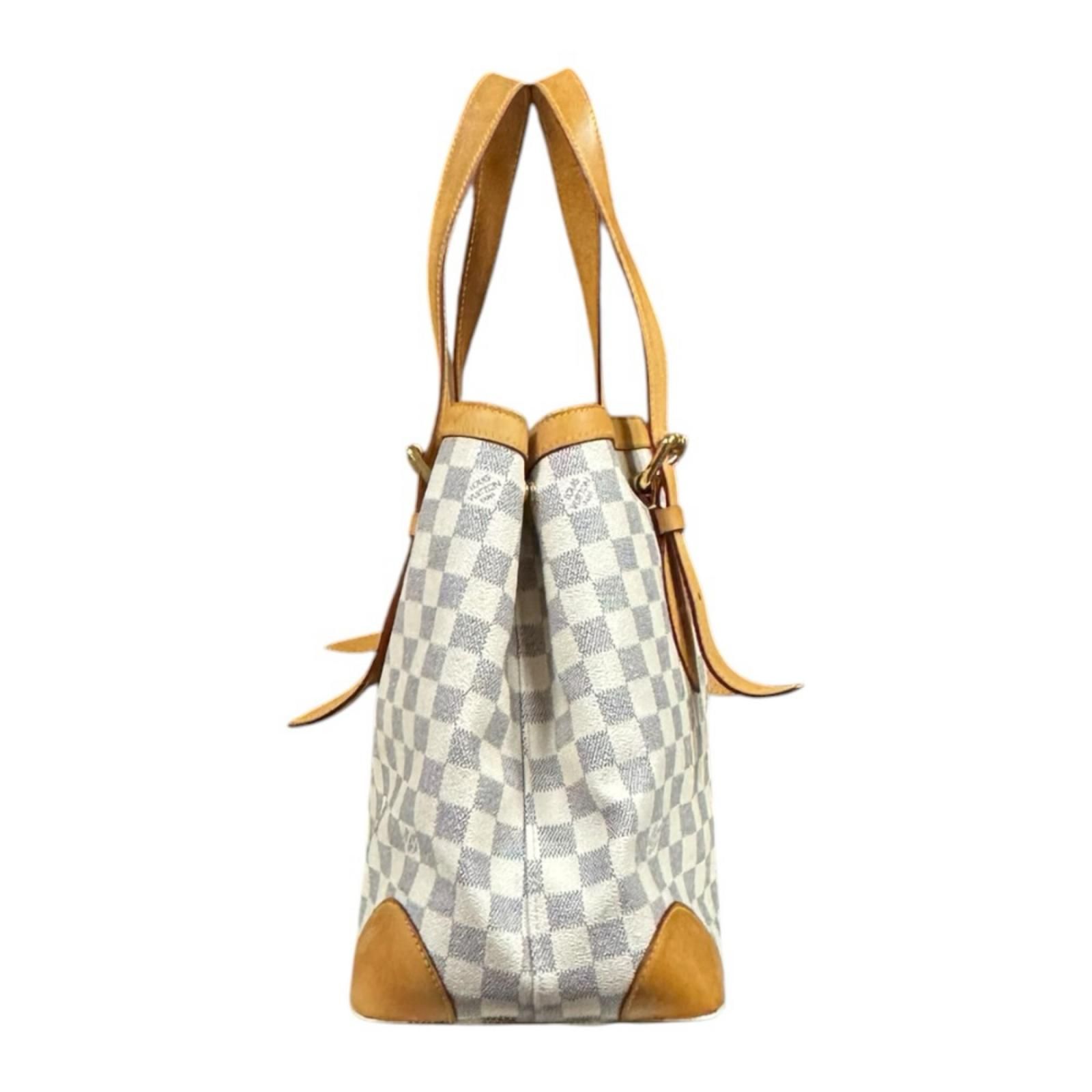 ルイヴィトン ハムステッドMM ダミエアズール トートバッグ ダミエアズールキャンバス N51206 ホワイト レディース LOUIS VUITTON 中古 ルイヴィトン ルイ ヴィトン