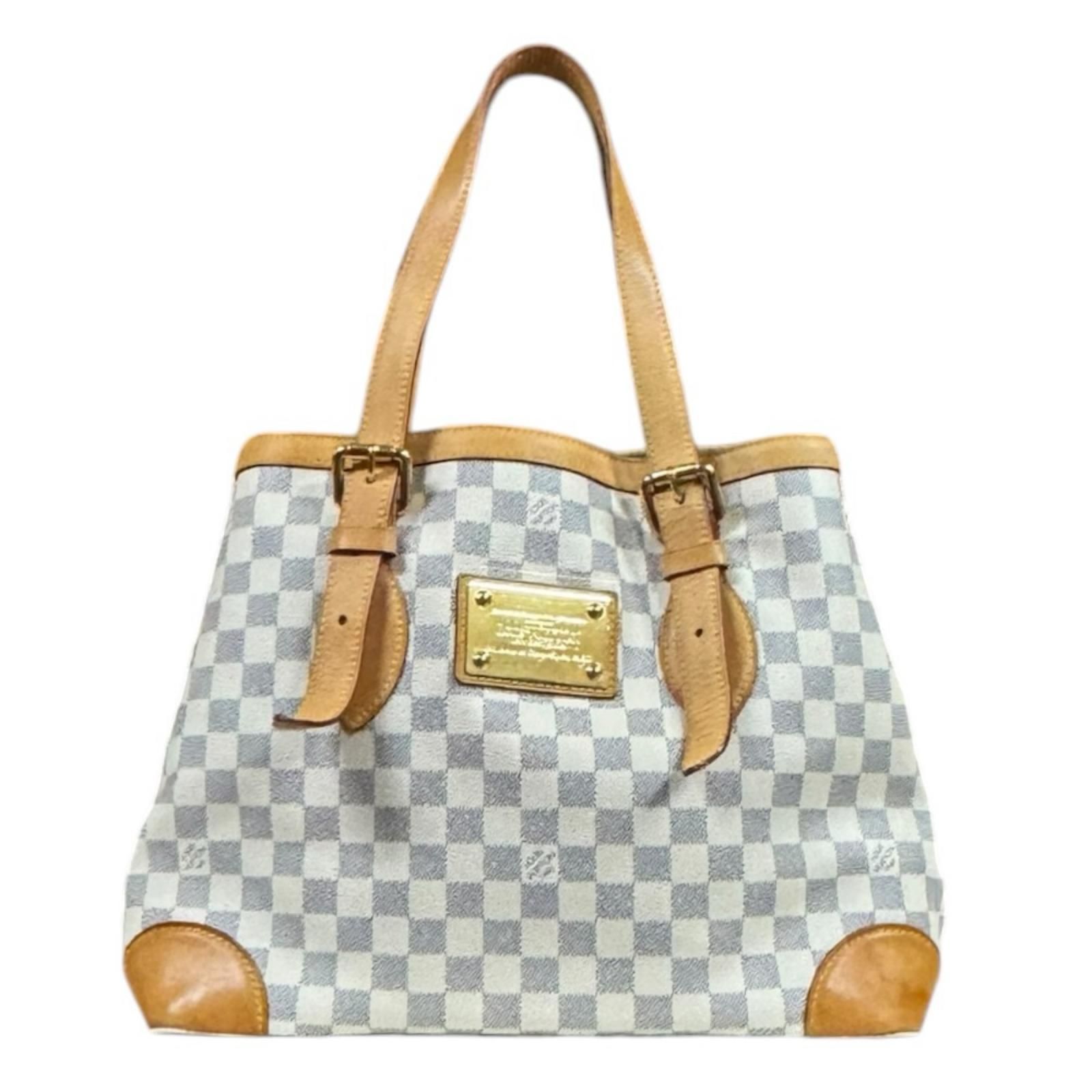 ルイヴィトン ハムステッドMM ダミエアズール トートバッグ ダミエアズールキャンバス N51206 ホワイト レディース LOUIS VUITTON 中古 ルイヴィトン ルイ ヴィトン