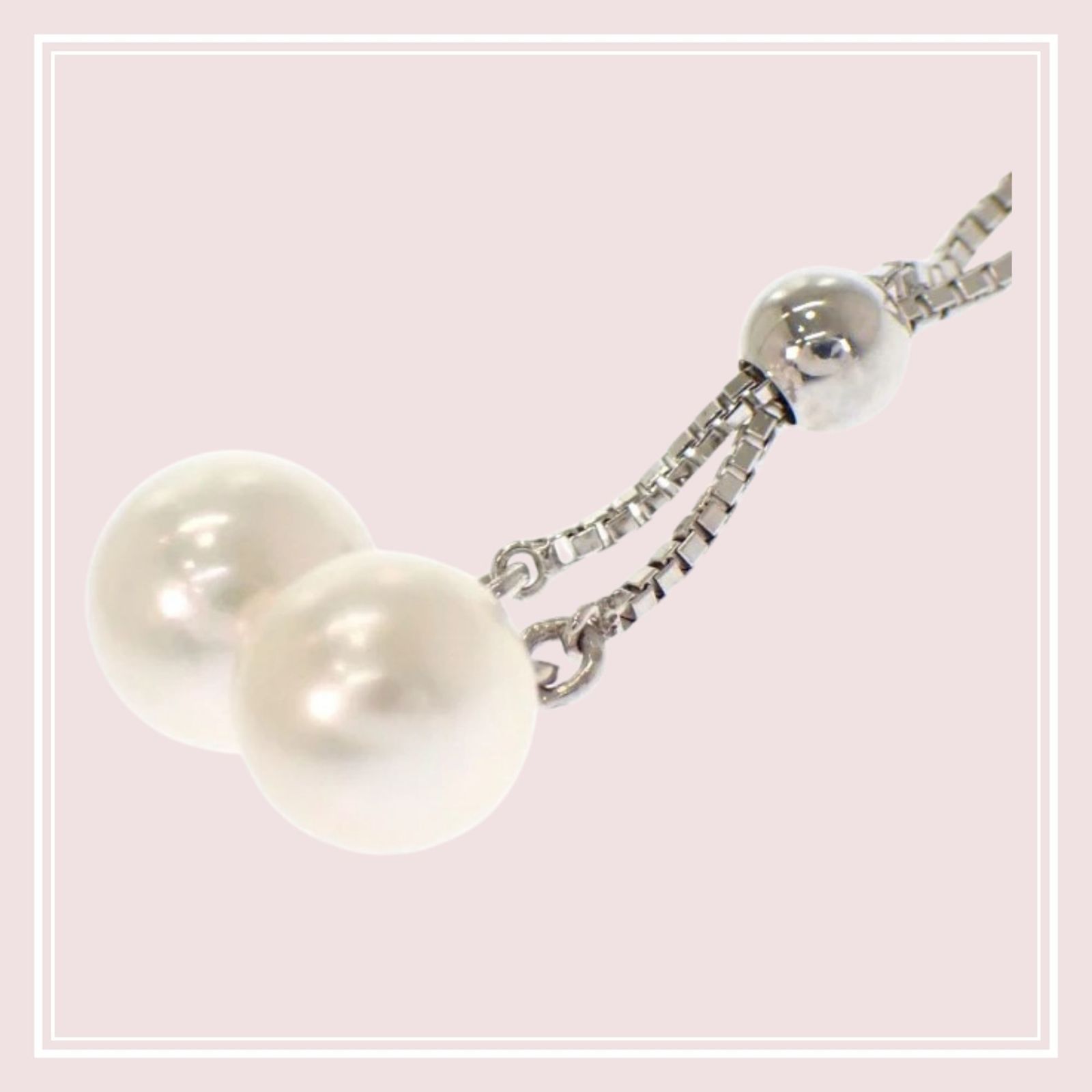 【TASAKI】タサキ TASAKI アコヤパール ネックレス 18金 K18 ホワイトゴールド アコヤ真珠 チェーン47.5cm 付属品 内箱 レディース 【TASAKI】タサキ TASAKI アコヤパール ネックレス 18金 K18 ホワイトゴールド アコヤ真珠 チェーン47.5cm 付属品 内箱 レディース