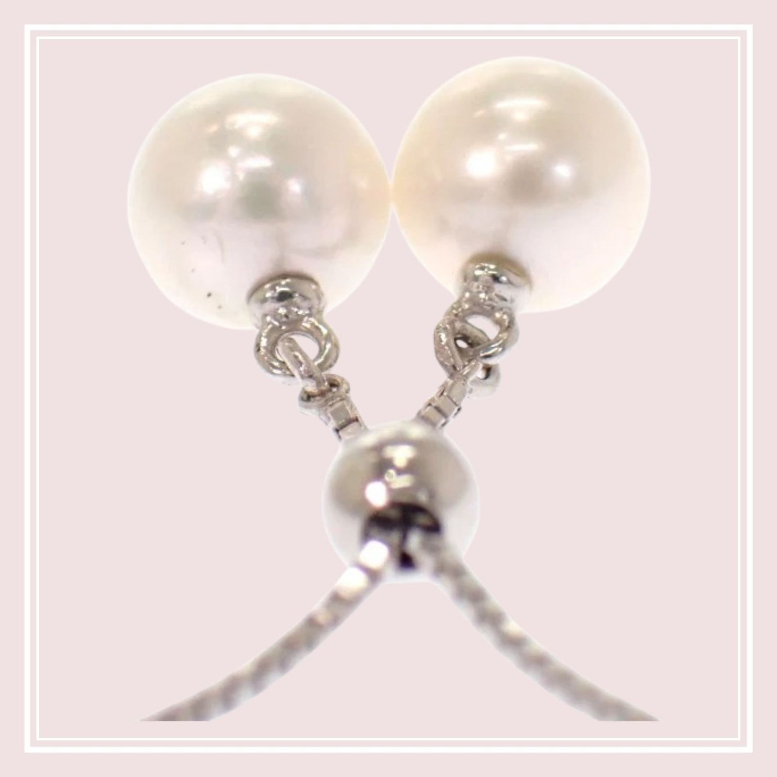 【TASAKI】タサキ TASAKI アコヤパール ネックレス 18金 K18 ホワイトゴールド アコヤ真珠 チェーン47.5cm 付属品 内箱 レディース 【TASAKI】タサキ TASAKI アコヤパール ネックレス 18金 K18 ホワイトゴールド アコヤ真珠 チェーン47.5cm 付属品 内箱 レディース