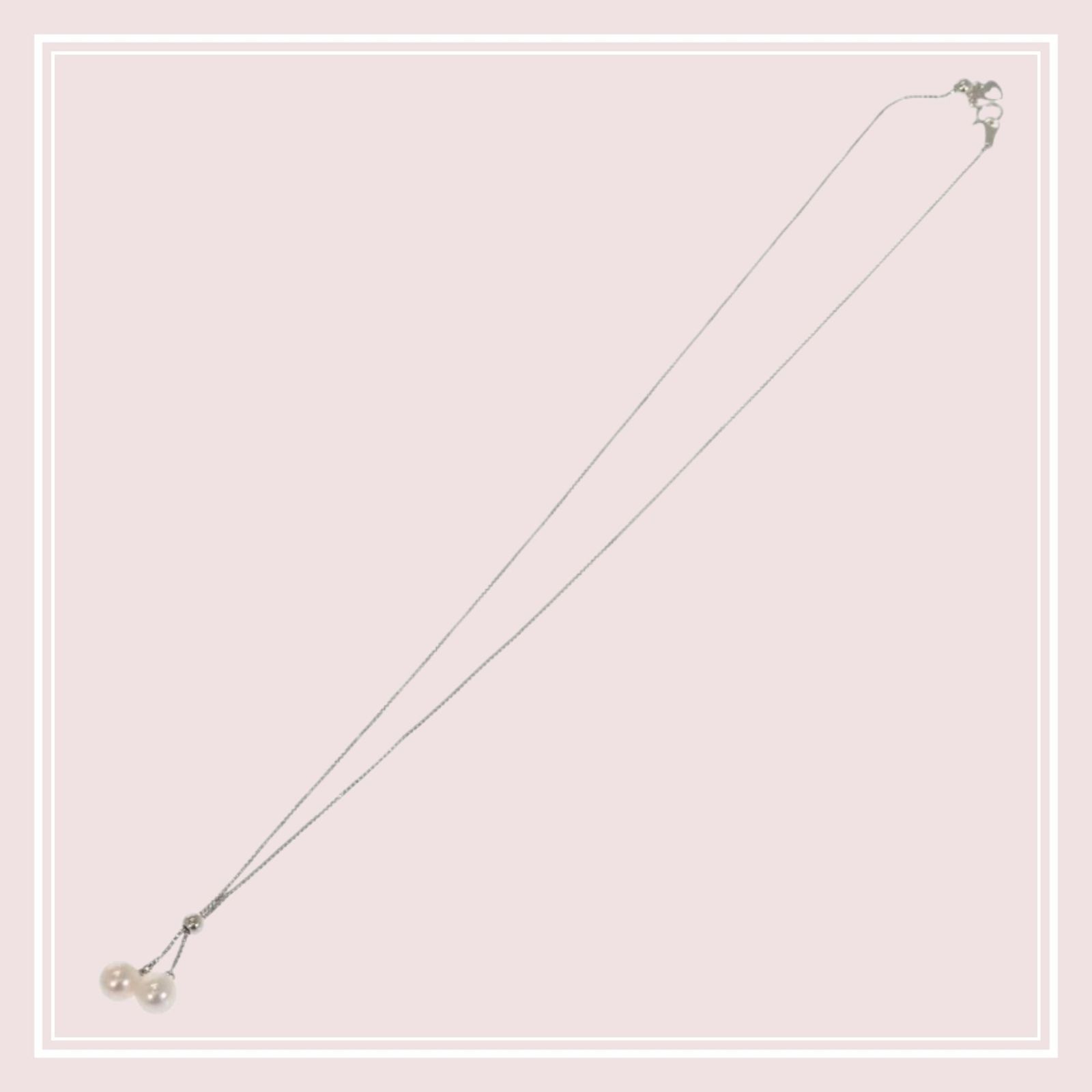 【TASAKI】タサキ TASAKI アコヤパール ネックレス 18金 K18 ホワイトゴールド アコヤ真珠 チェーン47.5cm 付属品 内箱 レディース 【TASAKI】タサキ TASAKI アコヤパール ネックレス 18金 K18 ホワイトゴールド アコヤ真珠 チェーン47.5cm 付属品 内箱 レディース