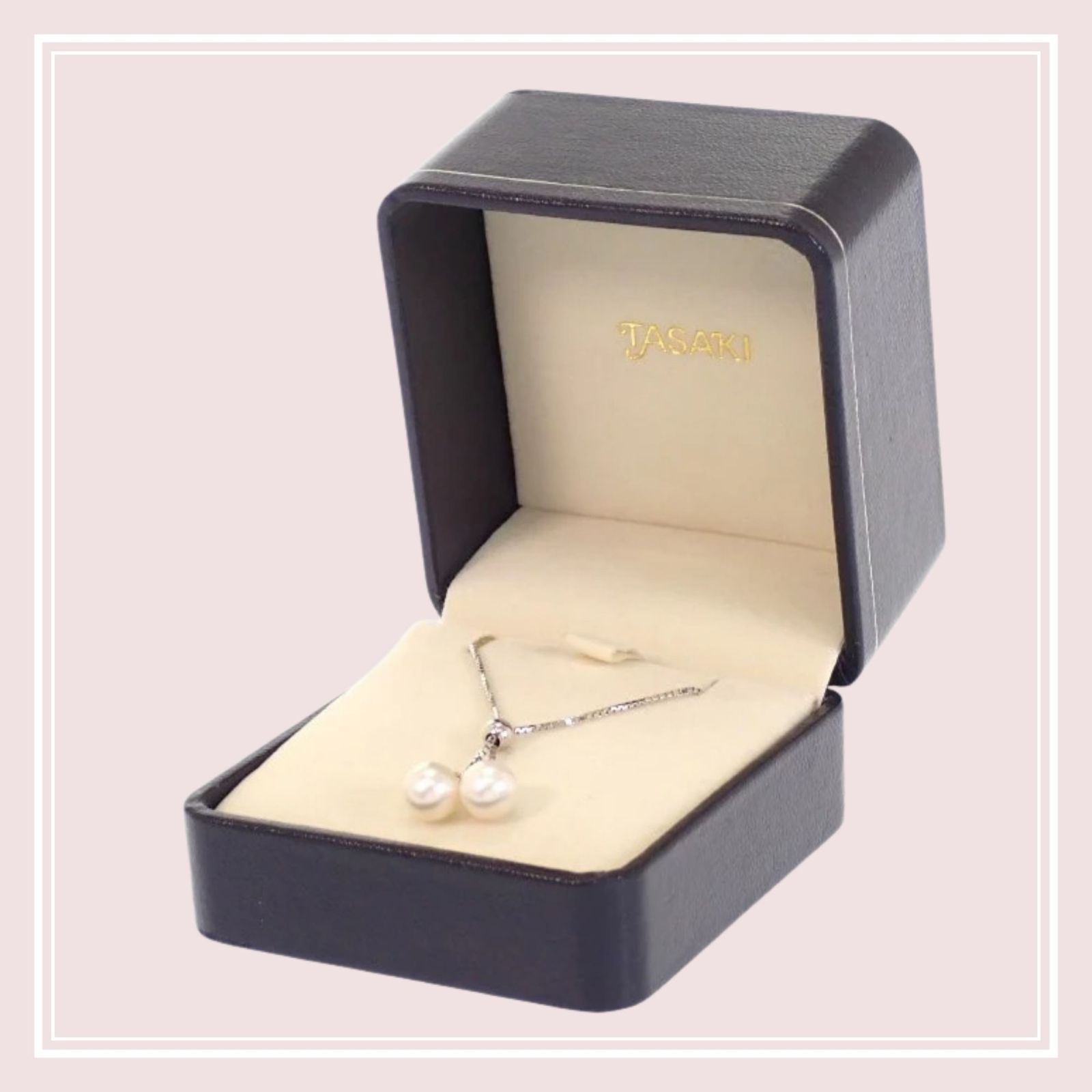 【TASAKI】タサキ TASAKI アコヤパール ネックレス 18金 K18 ホワイトゴールド アコヤ真珠 チェーン47.5cm 付属品 内箱 レディース 【TASAKI】タサキ TASAKI アコヤパール ネックレス 18金 K18 ホワイトゴールド アコヤ真珠 チェーン47.5cm 付属品 内箱 レディース