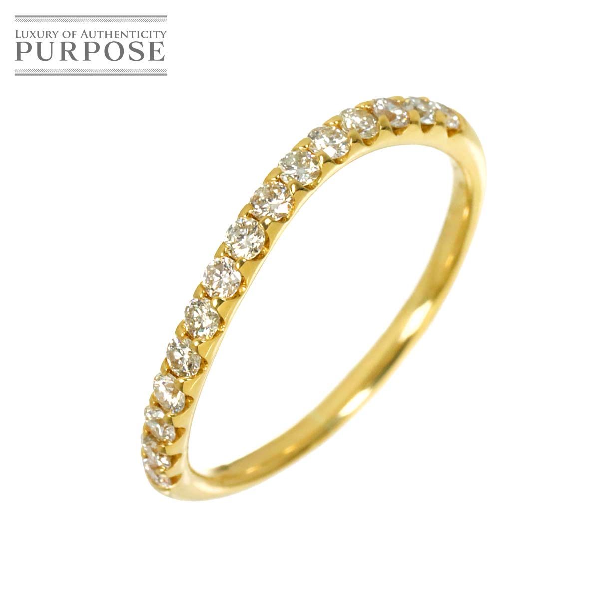 リング 19号 ダイヤ 0.50ct K18 YG イエローゴールド 750 指輪 Diamond Ring 90320402