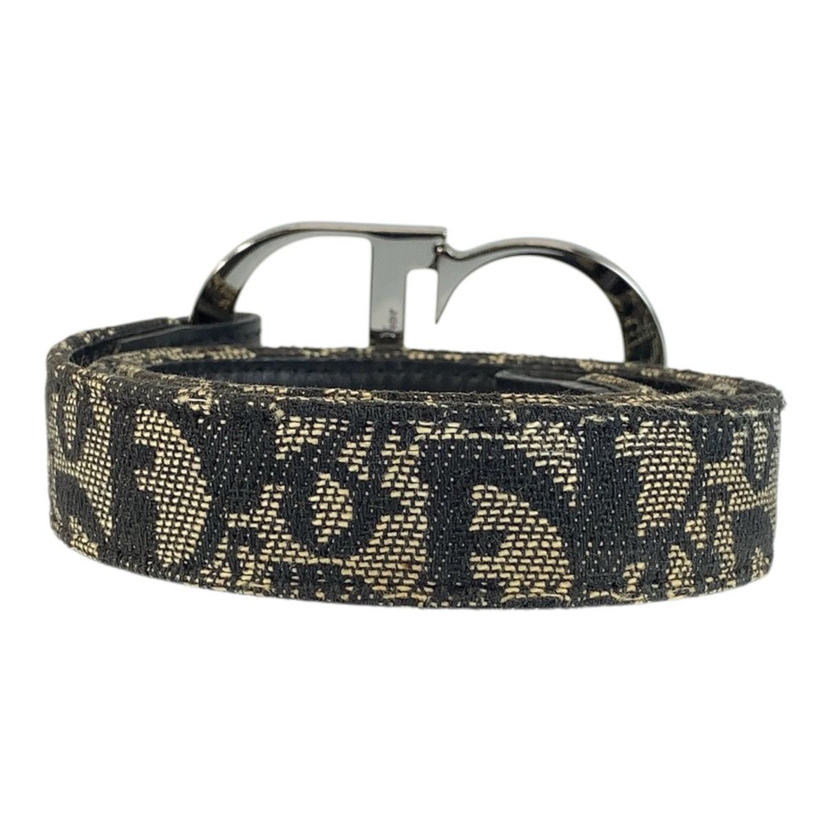Dior ディオール ヴィンテージ トロッター ブラック シルバー金具 Christian Dior クリスチャンディオール ヴィンテージ トロッター 75cm