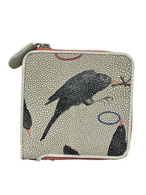 【中古】【美品】HIROKO HAYASHI (ヒロコ ハヤシ) MERLO(メルロ)ファスナー式二つ折り財布 定価40700円_S13_セルモアから出品_s-0687-r13