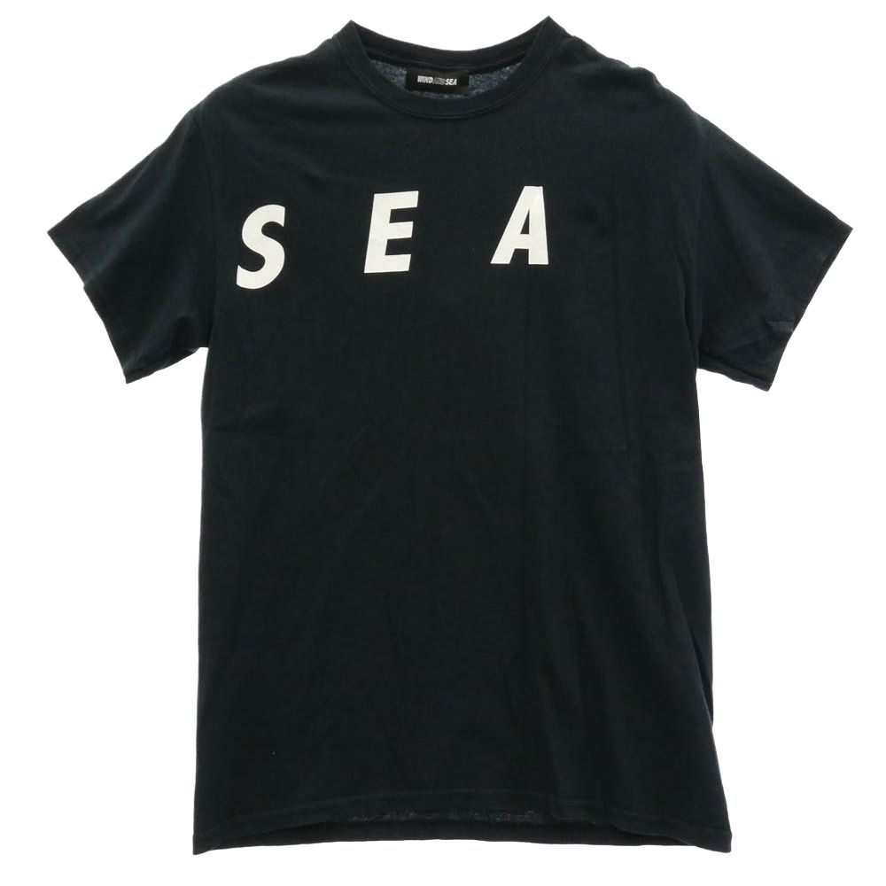 WIND AND SEA ウィンダンシー WDS-Donation-02 KEEP DISTANCE T-SHIRT フロントプリント チャリティー Tシャツ ブラック系 M【中古】