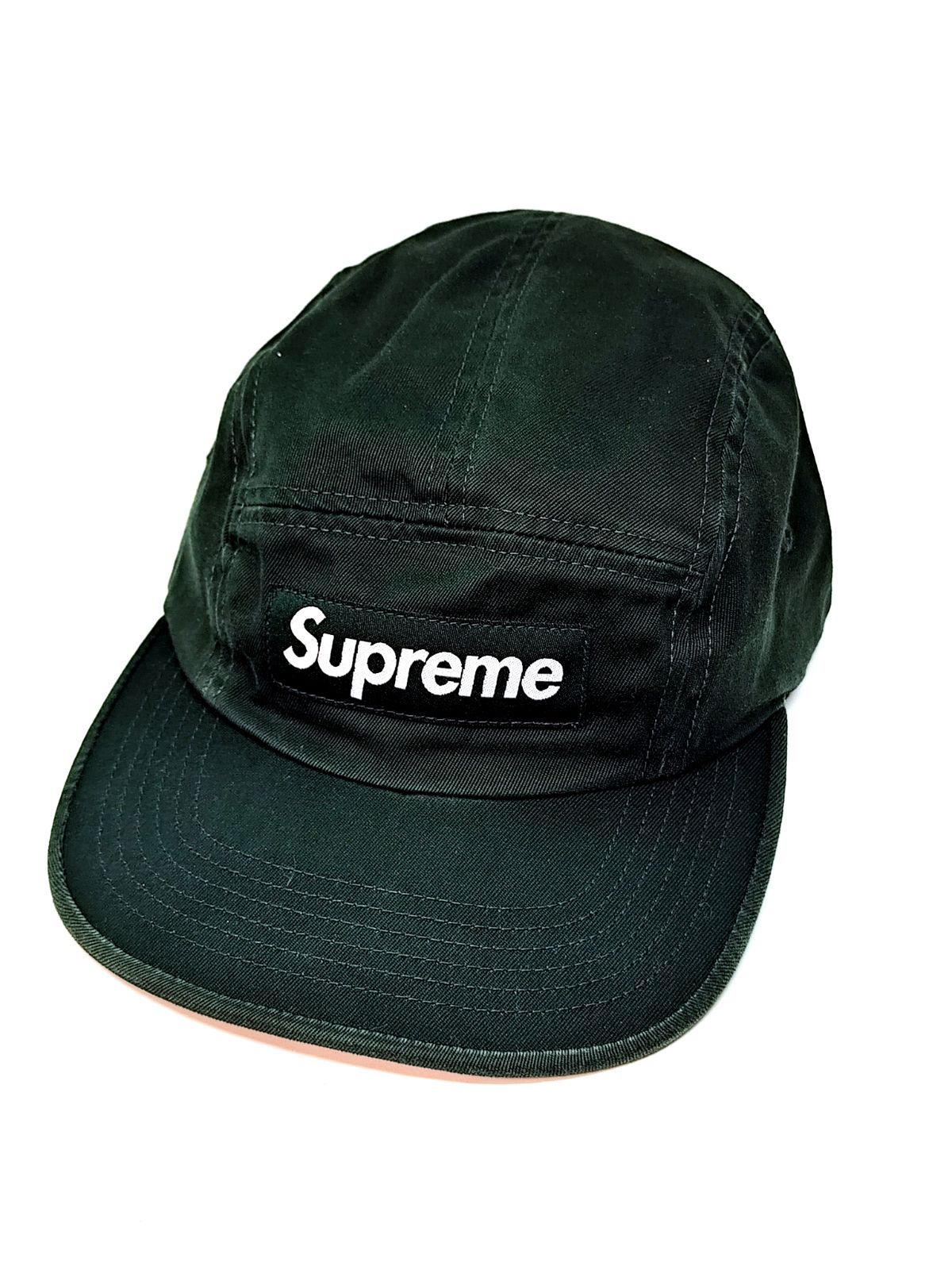 Supreme Camp Cap USA製 レザーストラップ グリーン系 キャップ
