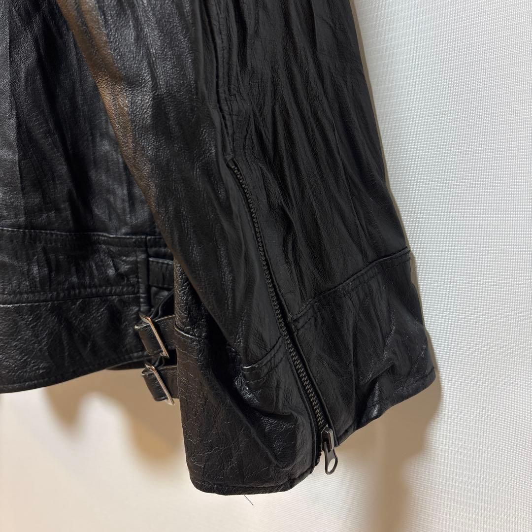 ヴォマニー VOMANIE レザージャケット サイズ5LB ライダース シワ加工