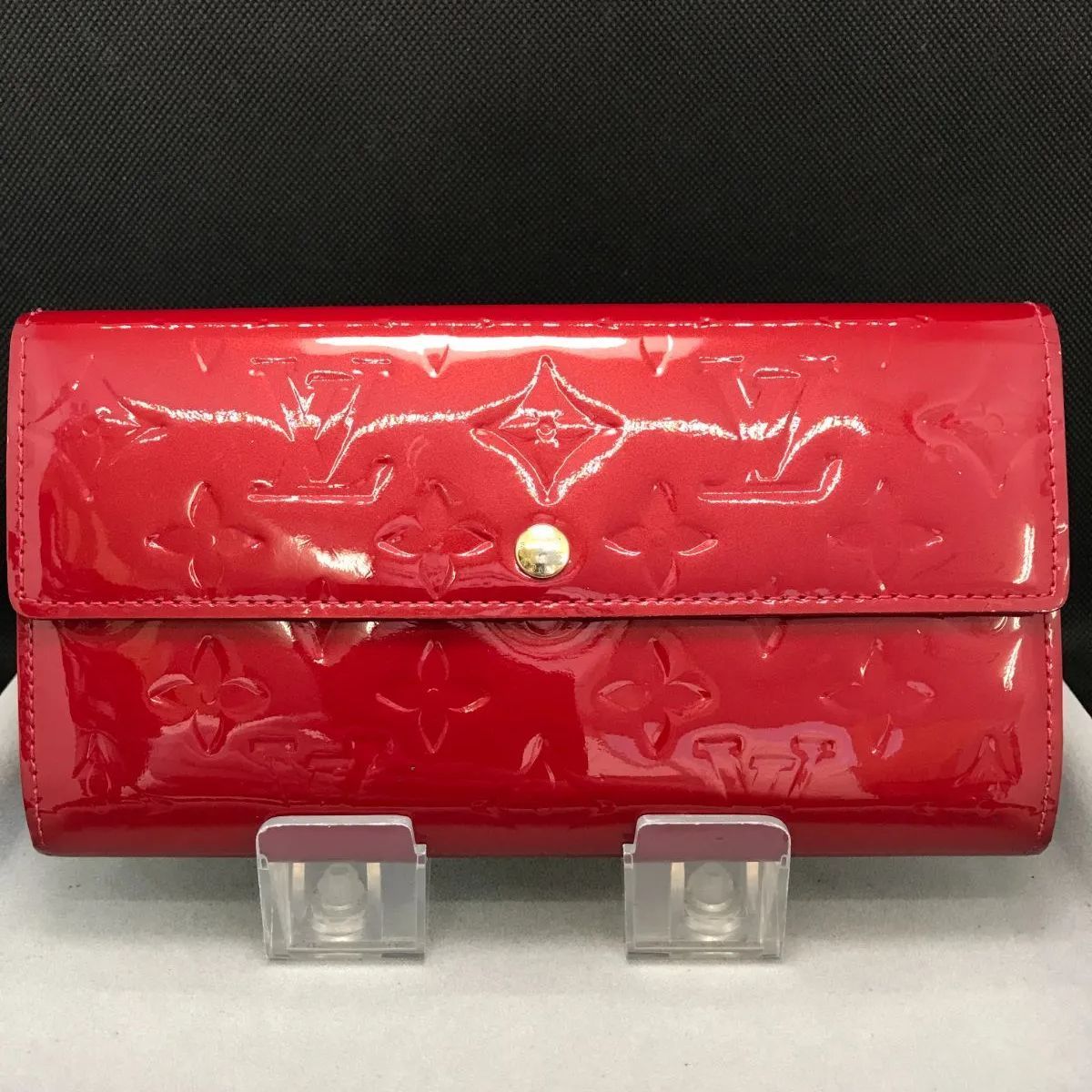 LOUIS VUITTON ルイヴィトン 長財布 ポルトフォイユサラ ヴェルニ