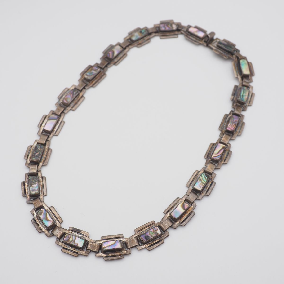 W285 シェル MEXICO 925刻印 ネックレス デザイン シルバー ヴィンテージ メキシカンジュエリー メキシコ製