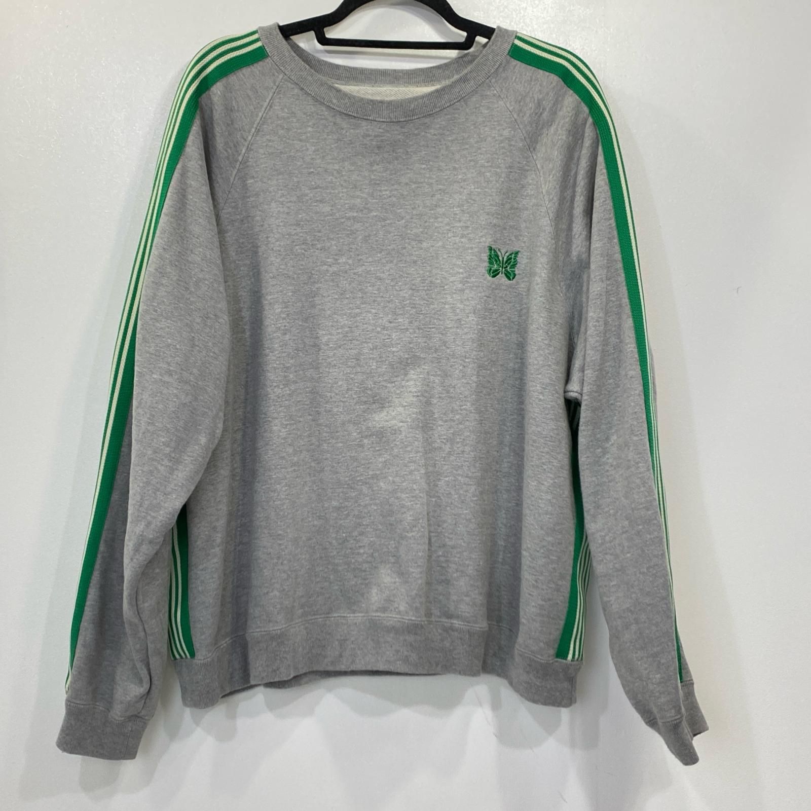 【姫路東店】 中古 Needles | ニードルス スウェット Track Crew Neck Shirt RW1579 スウェットシャツ グレー サイズ：L 【099】