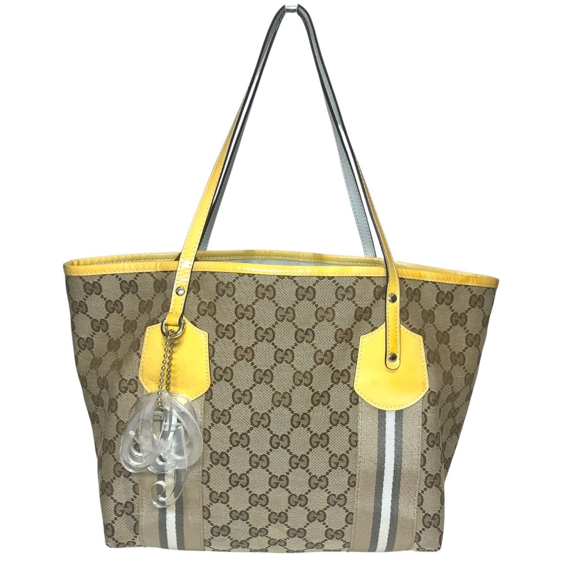 グッチ GUCCI GGキャンバス トートバッグ キャンバス エナメル 211971