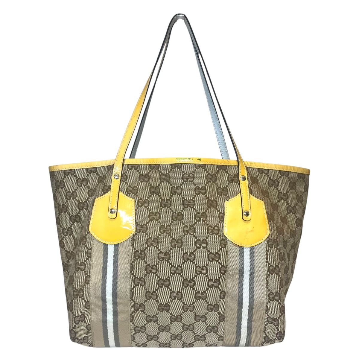 グッチ GUCCI GGキャンバス トートバッグ キャンバス エナメル 211971