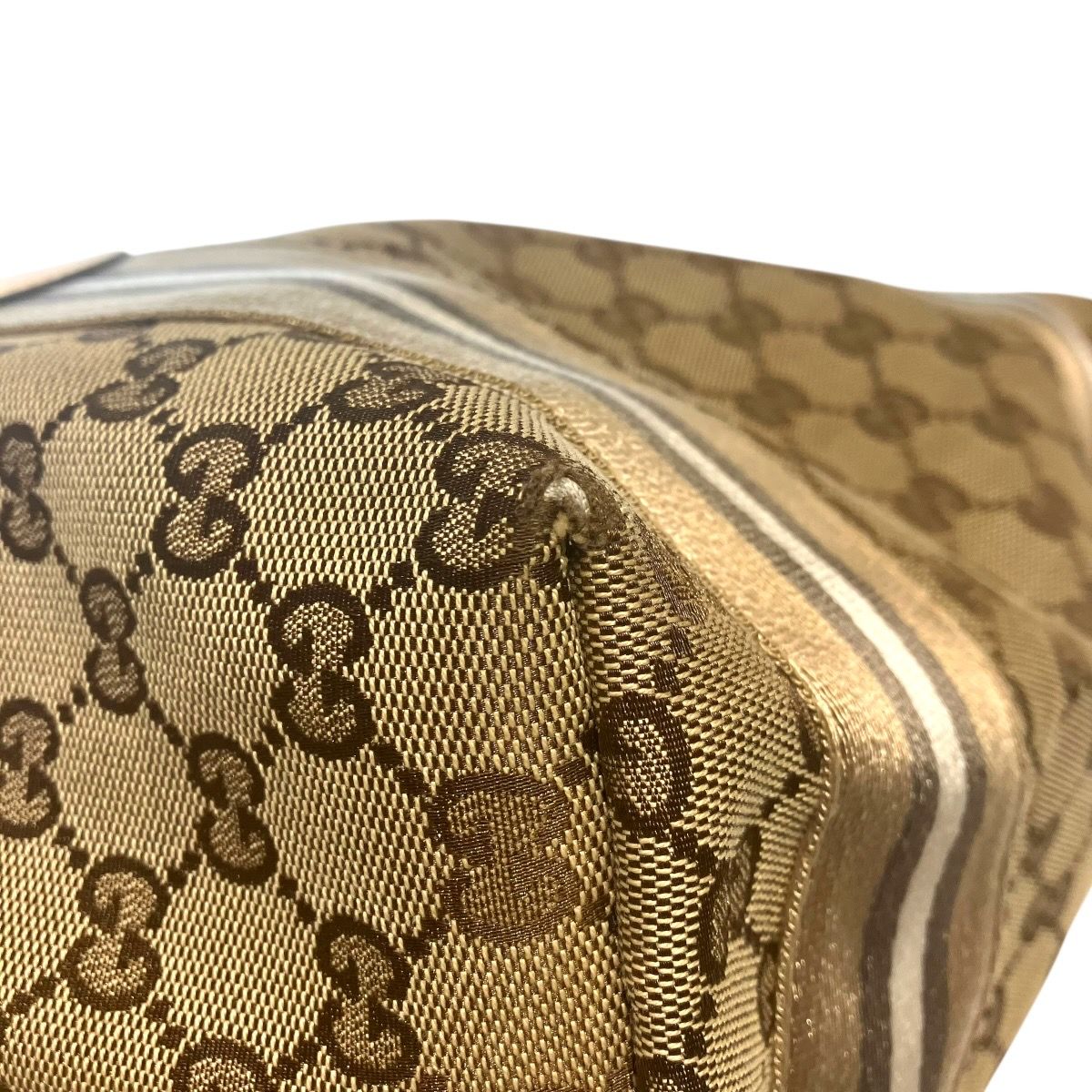 グッチ GUCCI GGキャンバス トートバッグ キャンバス エナメル 211971
