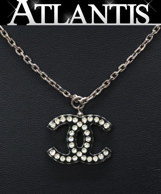 シャネル CHANEL きらきら ココマーク ネックレス ミディアム