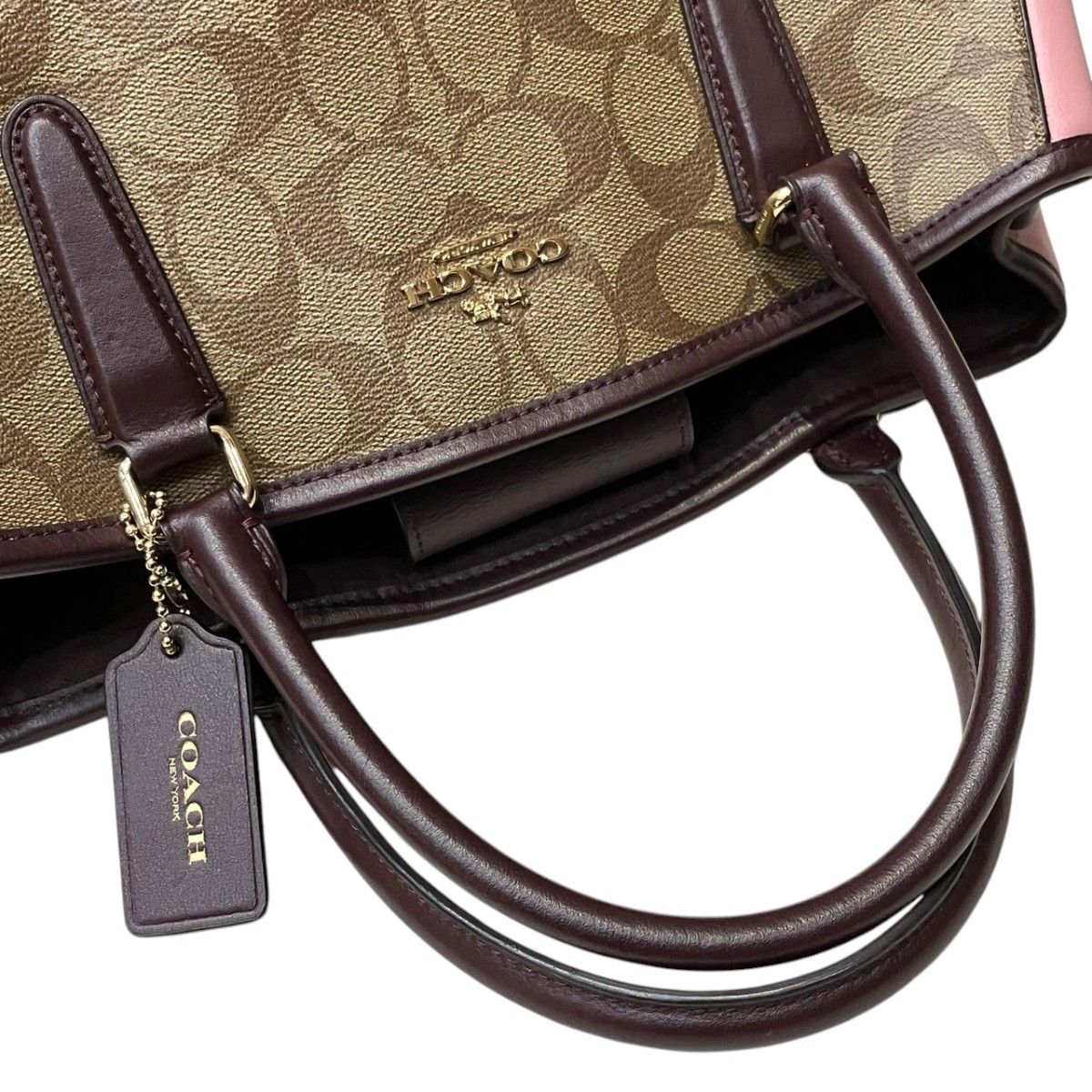 コーチ COACH シグネチャー トートバッグ PVC レザー F57492 