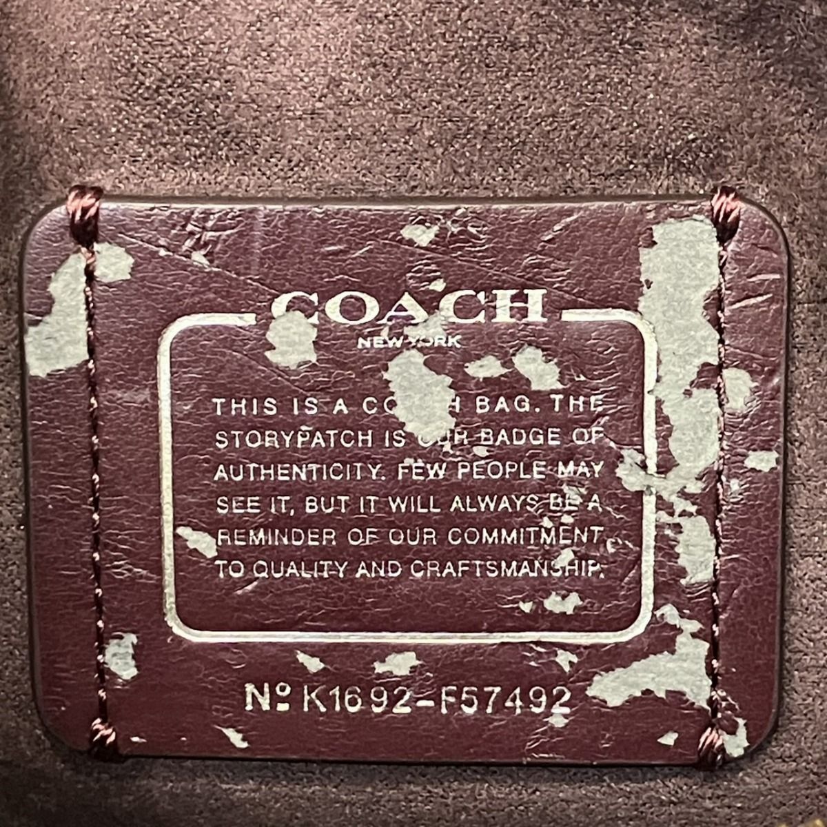 コーチ COACH シグネチャー トートバッグ PVC レザー F57492 
