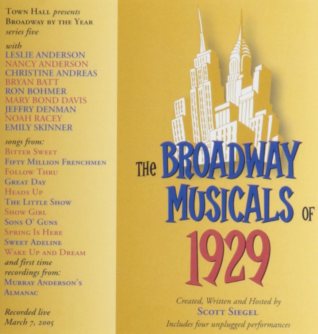【CD】Broadway Musicals Of 1929