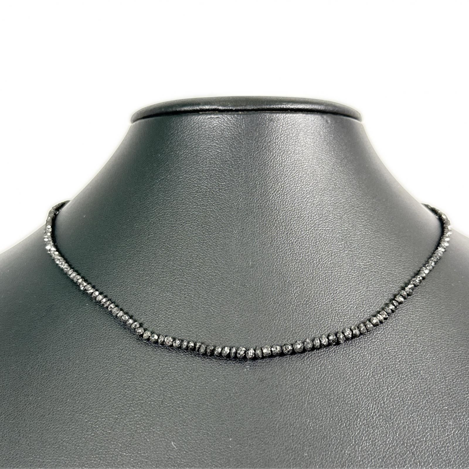 ネックレス BD20.00 K18 WG 5.2g アクセサリー 装飾品 ブラック シルバー ブラックダイヤモンド ファッション ファッション小物 小物 アイテム レディース