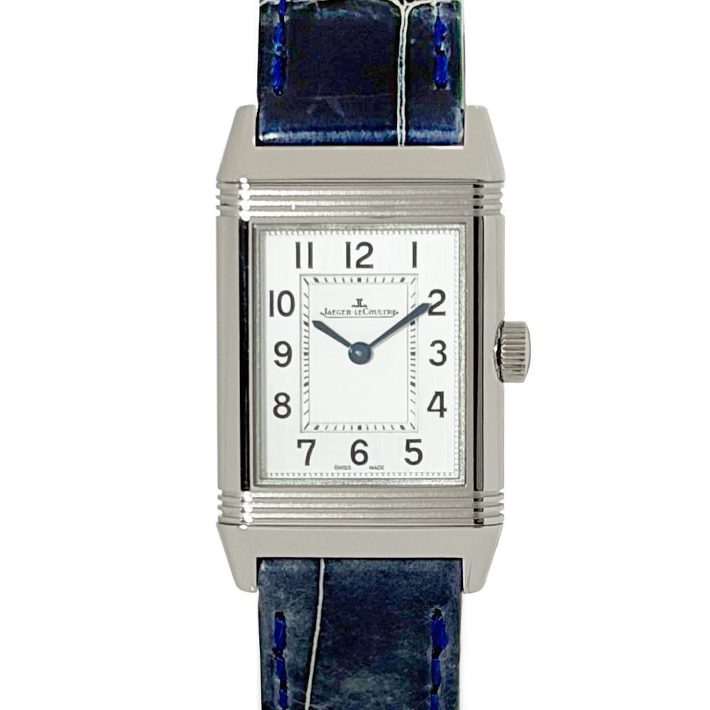 ジャガールクルト JAEGER LECOULTRE 221.8.47 レベルソ クラシック スモール 腕時計 シルバー文字盤 SS レディース【中古】