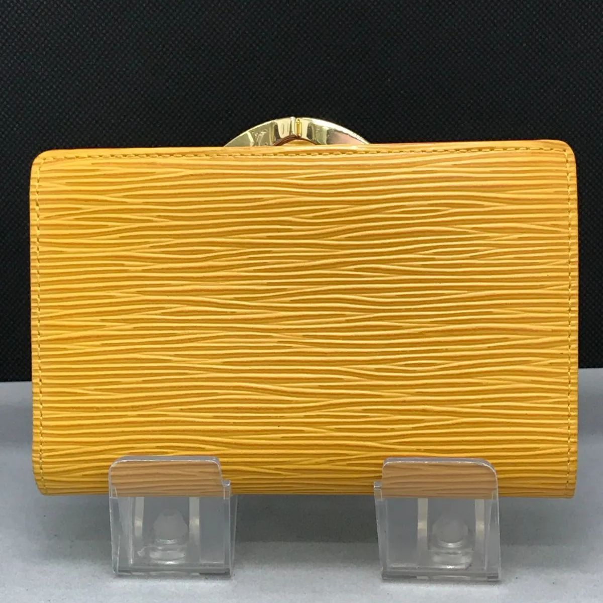 ルイヴィトン エピ ポルトモネ ビエ ヴィエノワ イエロー がま口 折り財布 美品】LOUIS VUITTON ルイヴィトン 二つ折り財布 ポルトモネビエ