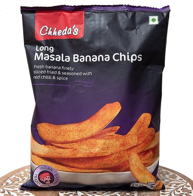 【送料無料・15個セット】小さなバナナを揚げてマサラ味に - Long Masala Banana Chips 170g