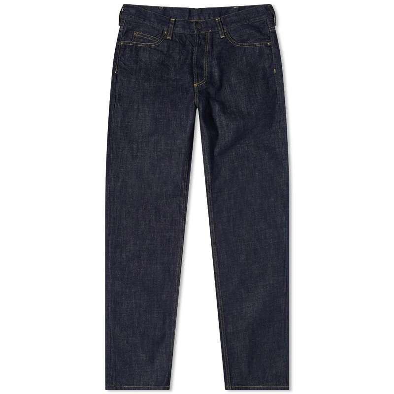 カーハート メンズ ボトムス デニムパンツ Carhartt WIP Marlow Relaxed Straight Jean Blue Rinsed ブルー