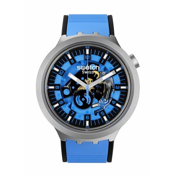 スウォッチ メンズ アクセサリー 腕時計 Swatch Azure Daze Watch BlueSilver ブルー