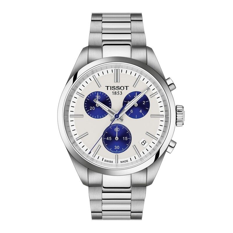 ティソット メンズ アクセサリー 腕時計 Tissot PR100 Chrono Watch BlueSilver ブルー