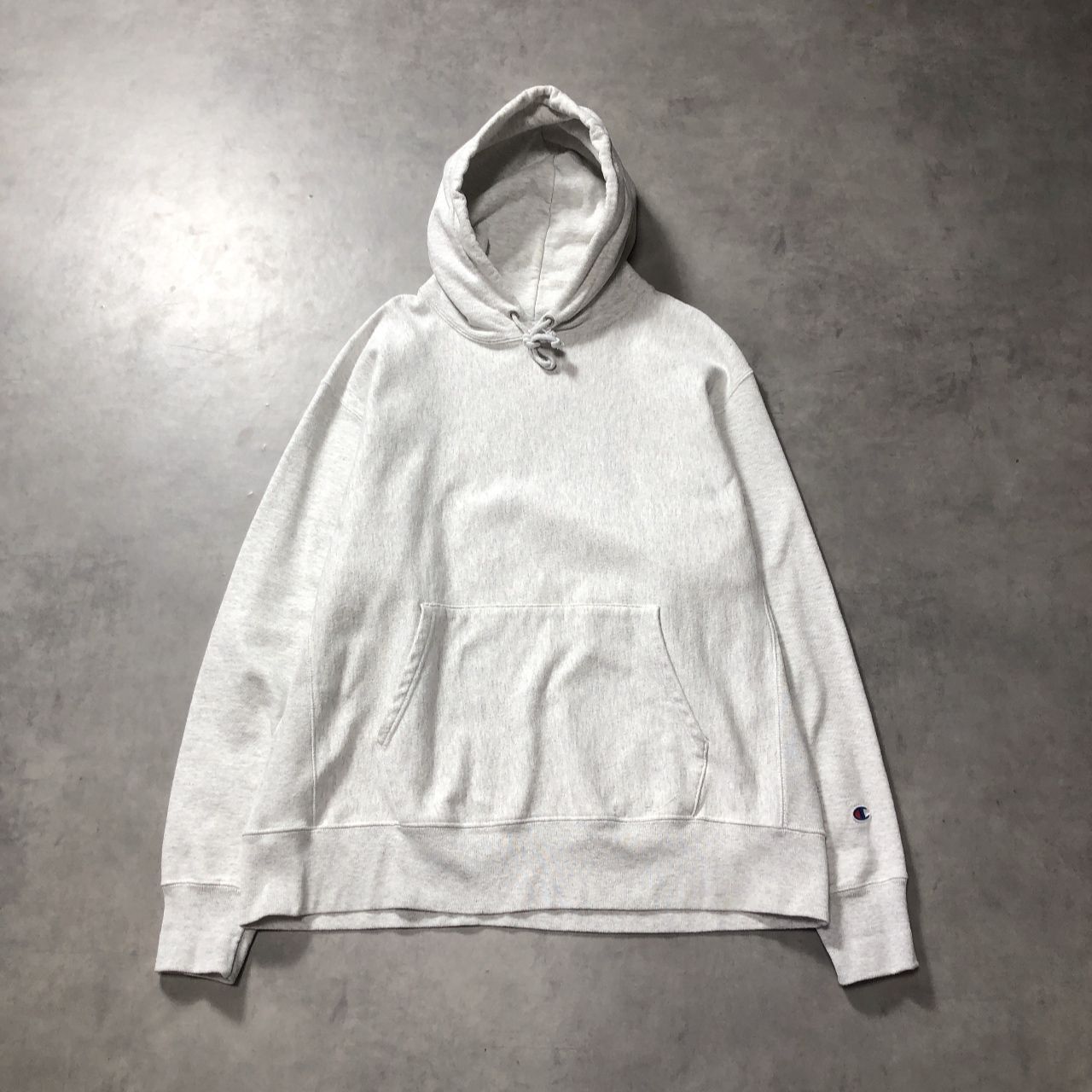 GQ5523◇Champion : REVERSE WEAVE US企画 パーカー◇XL◇グレー系 チャンピオン リバースウィーブ スウェット フーディー