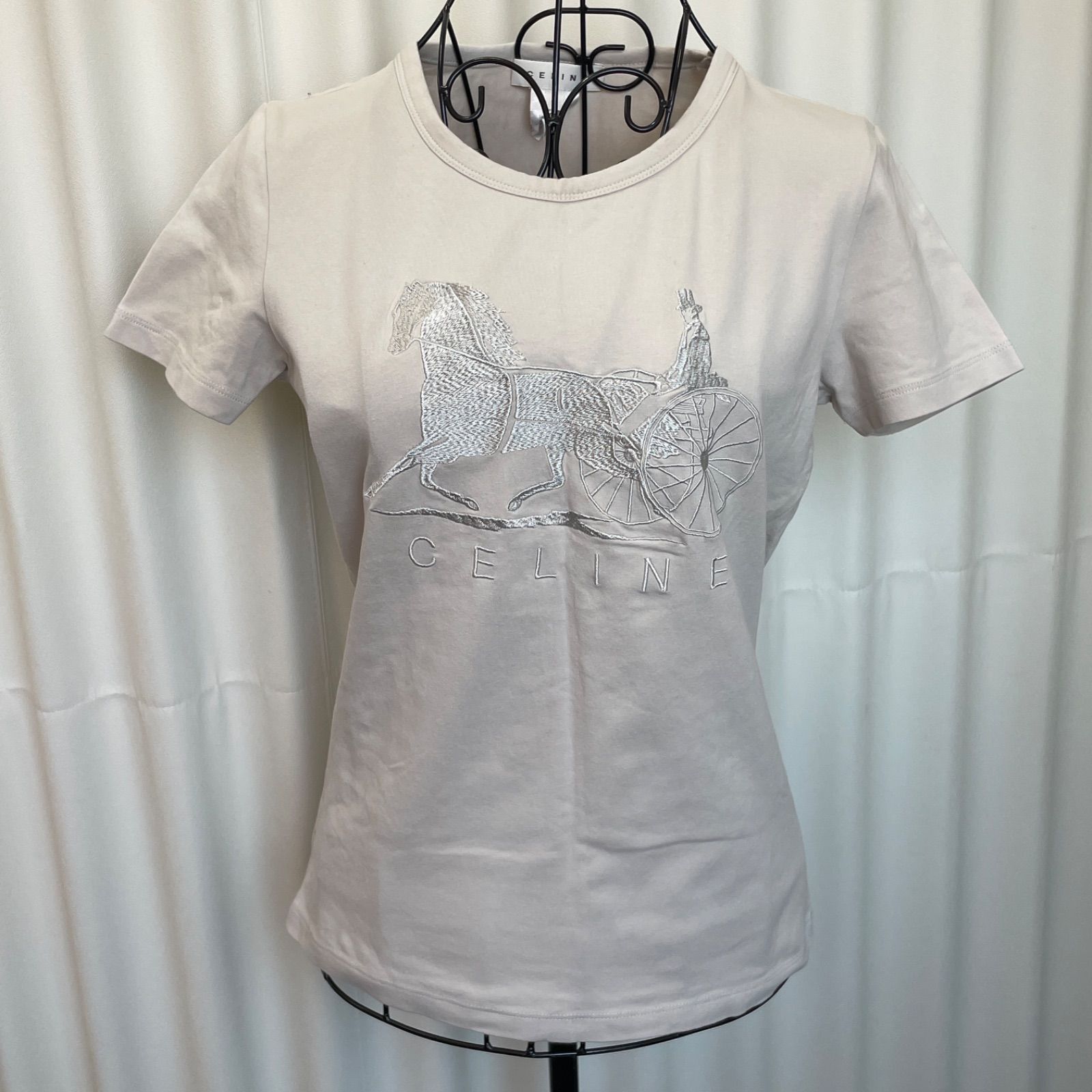 CELINE セリーヌ 馬車 Tシャツ 管理番号SC595