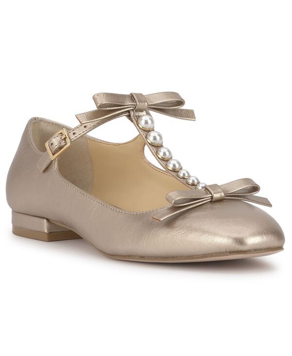 ジェシカシンプソン レディース シューズ パンプス Jessica Simpson Womens Jolliya TStrap Dress Flats Gold ゴールド