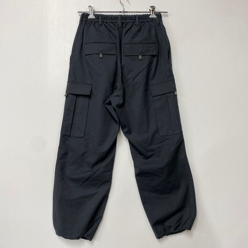Y-3 ダメージ加工　ダークグレー カーゴ リブパンツ 中古品】 Y-3 ワイスリー HB3388 CLASSIC REFINED WOOL STRETCH CARGO