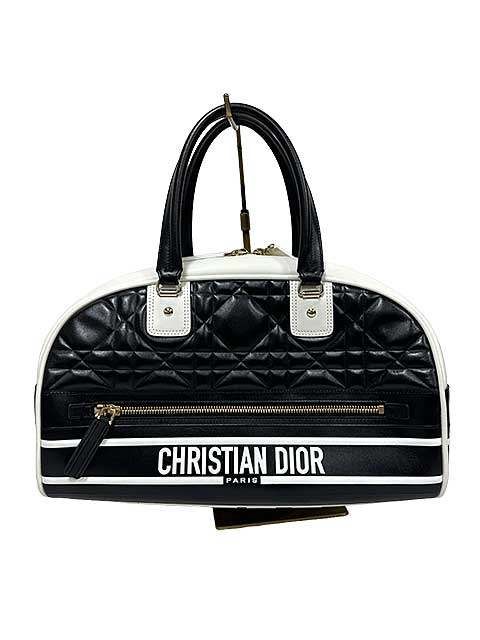 【中古】ディオール Dior スモール ボウリングバッグ ミニボストンバッグ 2WAY レザー＿s13＿セルモアから出品＿s-0693-r13