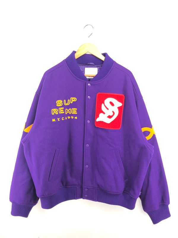 中古品】 SUPREME 23SS TOURIST VARSITY JACKET ツーリスト バーシティ