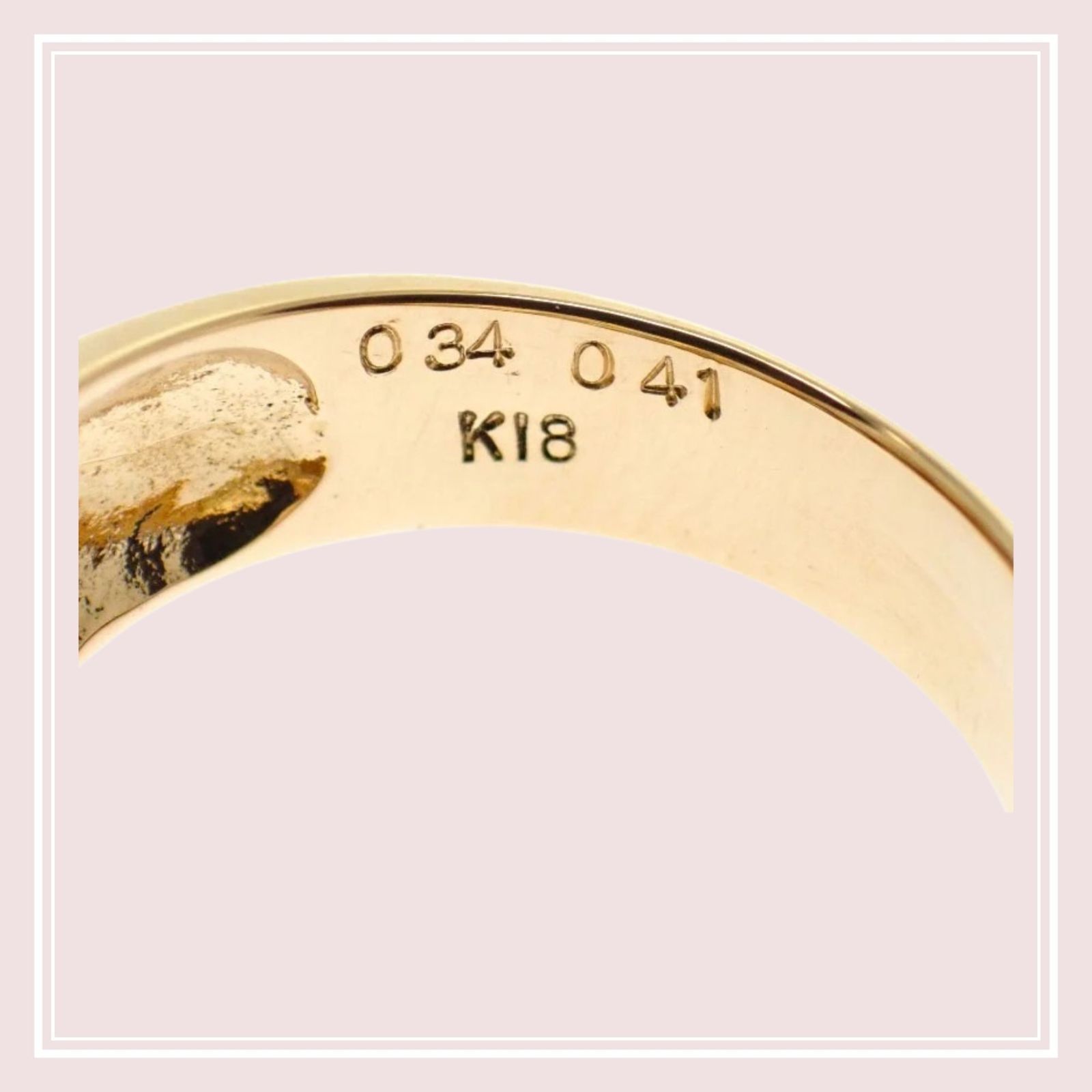 【no brand】ノーブランド no brand デザインジュエリー バケットダイヤ リング 11号 18金 K18 イエローゴールド ダイヤモンド 0.34ct / 0.41ct 付属品 鑑別書 サービス箱 レディース