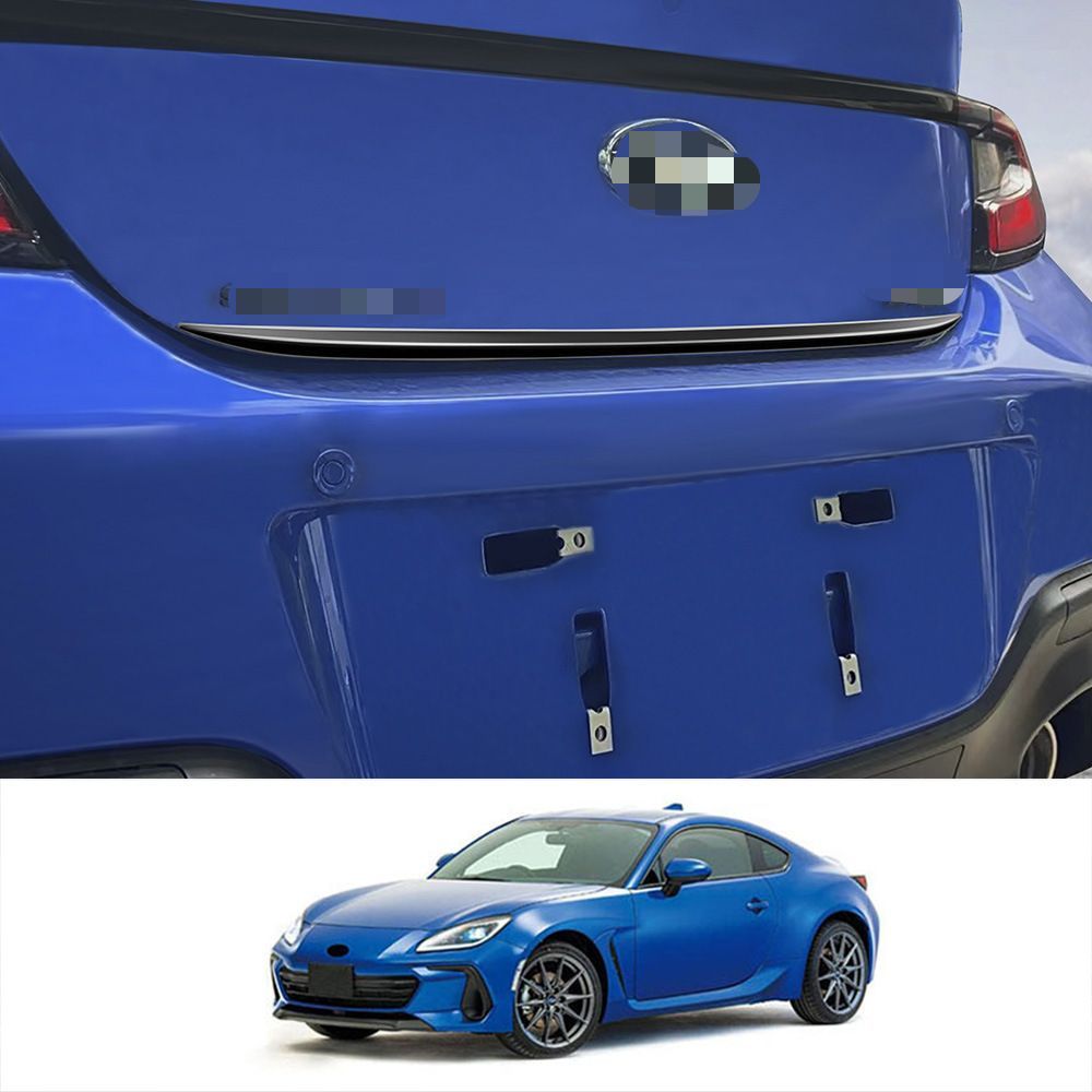 スバル SUBARU BRZ ZD8 トヨタ TOYOTA GR86 ZN8 2021年モデル対応 トランクガーニッシュ トランク装飾モール ABS製 1点セット 外装アクセサリー 貼り付け式 キズ防止 耐摩耗 ボディ保護 リアビュー印象アップ ピアノブラック