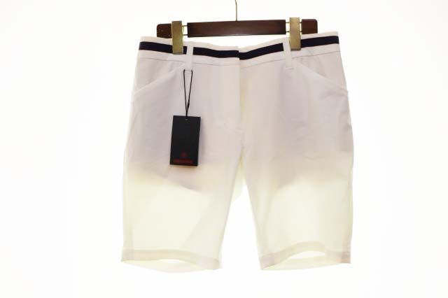 ブリーフィング BRIEFING HALF PANTS WHITE M BG1812010 ストレッチ ハーフ パンツ ゴルフウェア ホワイト 白 【ブランド古着ベクトル】【中古】■260522