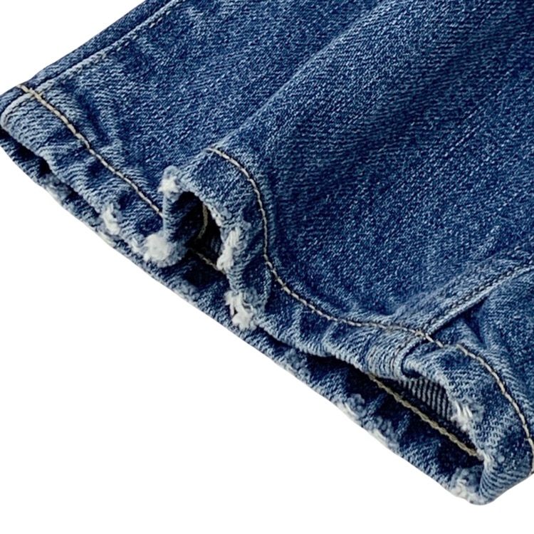 未使用品 yori ヨリ Audreyテーパードデニムパンツ インディゴ 34 YR22