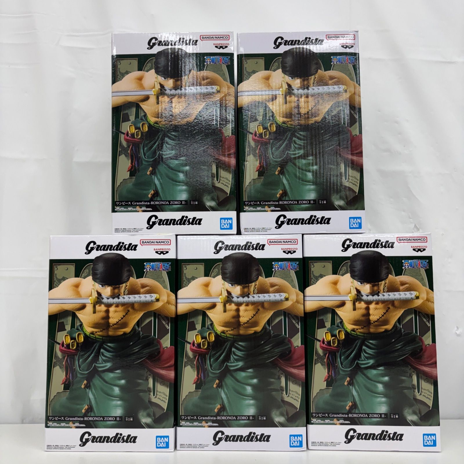 未開封 ワンピース Grandista RORONOA ZORO II 5個セット LF5A66 f099 