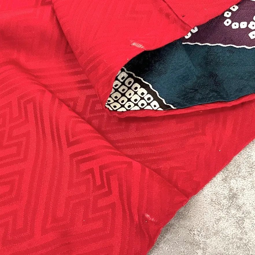美品 逸品 可憐 豪華 金駒刺繍 正絹 振袖 正絹 袋帯セット K1328