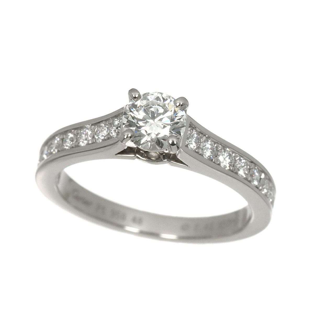 カルティエ Cartier エタンセル #48 リング ハーフ ダイヤ 0.41ct Pt 