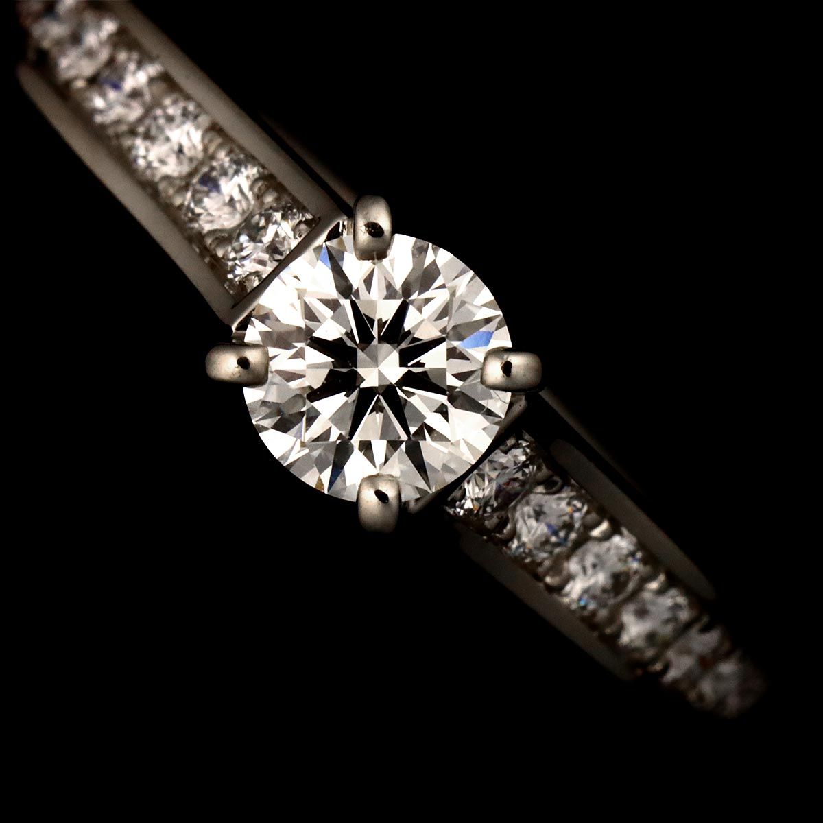 カルティエ Cartier エタンセル #48 リング ハーフ ダイヤ 0.41ct Pt 