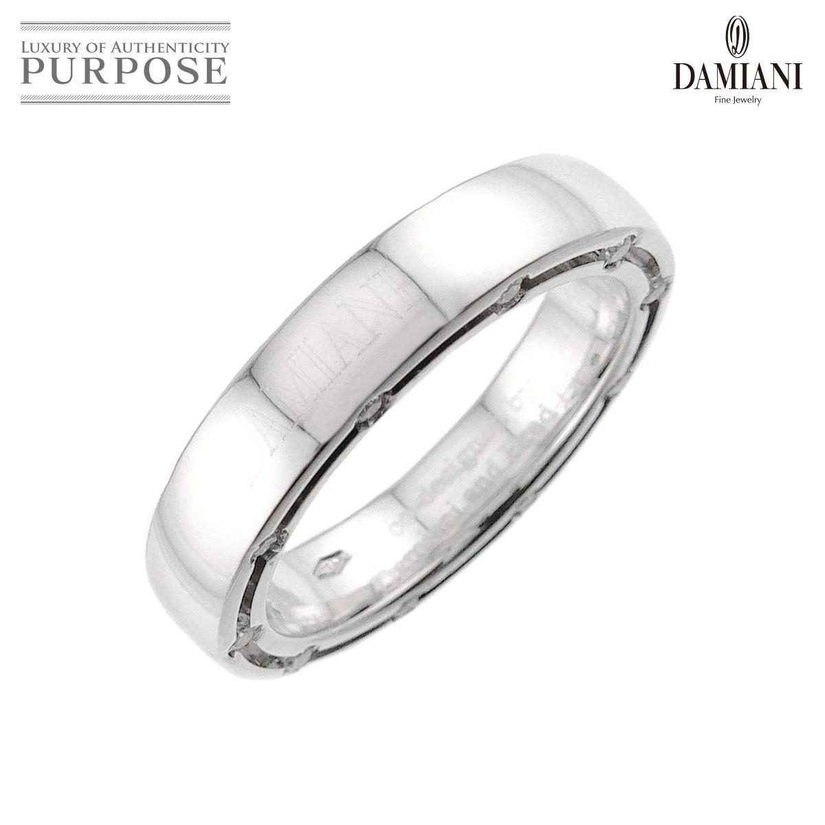 ダミアーニ DAMIANI Dサイド 10号 リング ダイヤ 20P K18 WG ホワイトゴールド 750 指輪 Diamond Ring 90320582