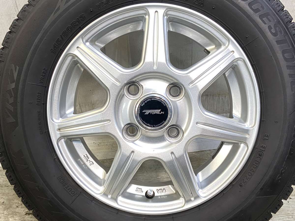 145/80R13 ブリヂストン ブリザック VRX2 TOPRUN 13x4.0 45 100-4穴