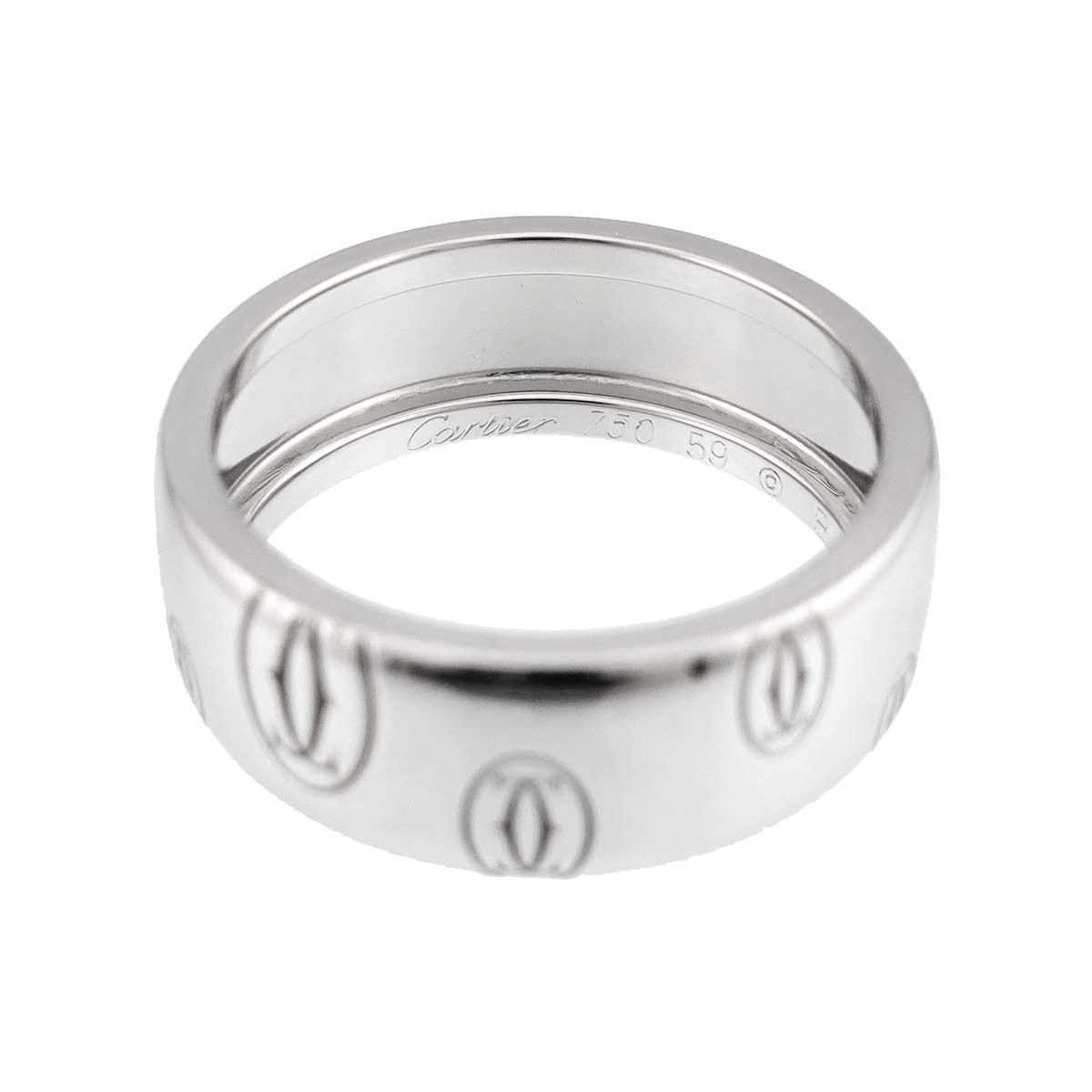 カルティエ Cartier ハッピーバースデー ロゴ #59 リング ラージ LM 
