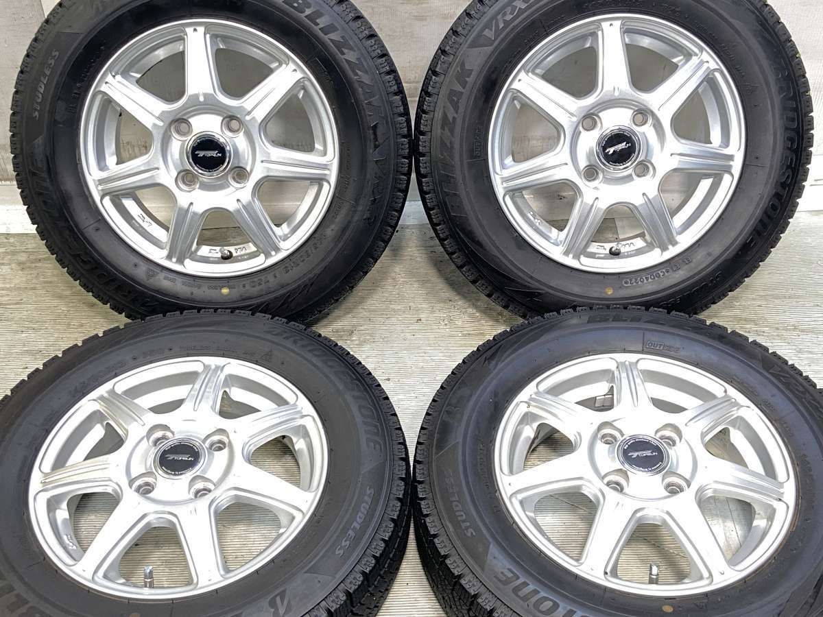 145/80R13 ブリヂストン ブリザック VRX2 TOPRUN 13x4.0 45 100-4穴