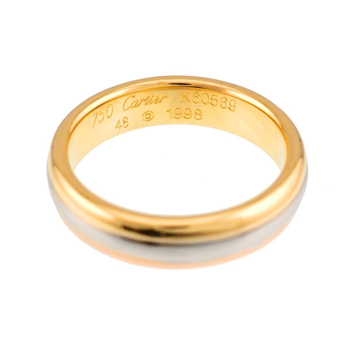 カルティエ Cartier ヴァンドーム #48 リング K18 YG WG PG スリー