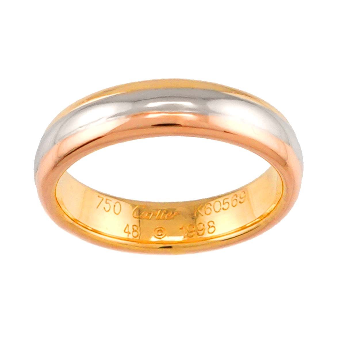 カルティエ Cartier ヴァンドーム #48 リング K18 YG WG PG スリー